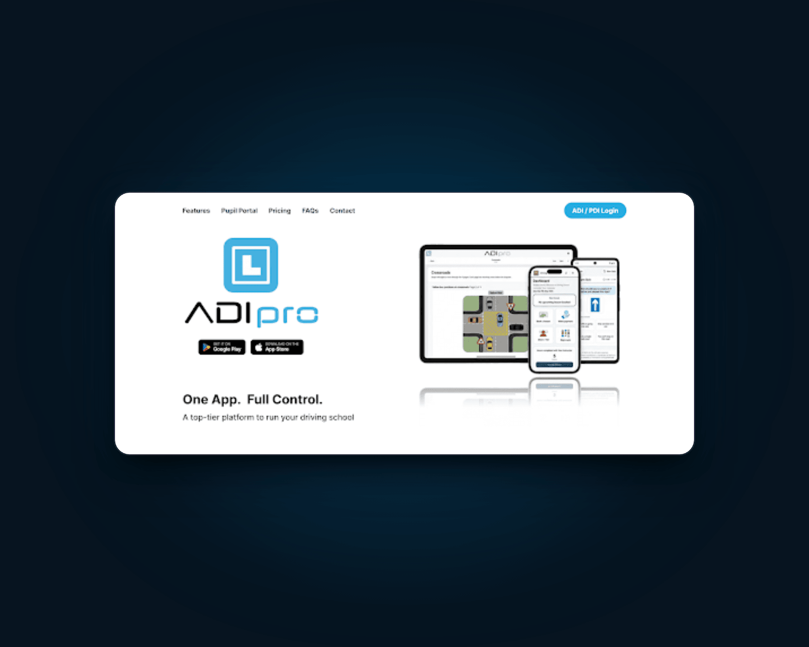 App product landing page