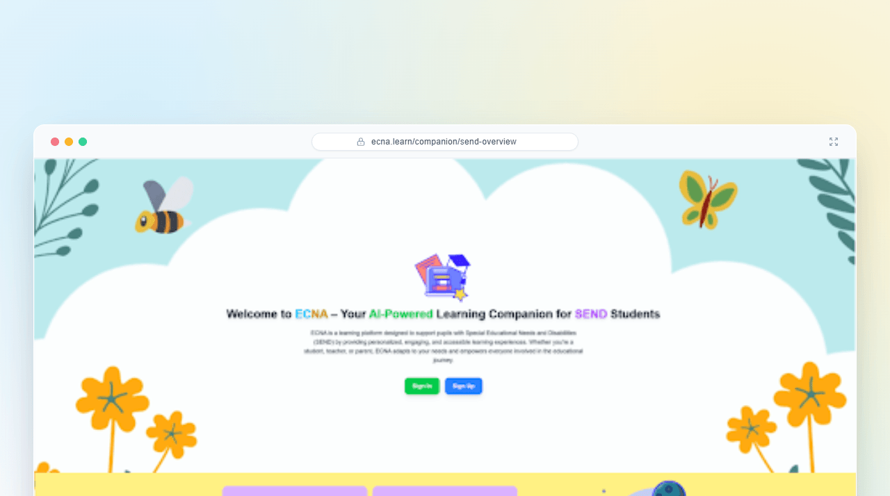 AI-powered learning platform for SEND students