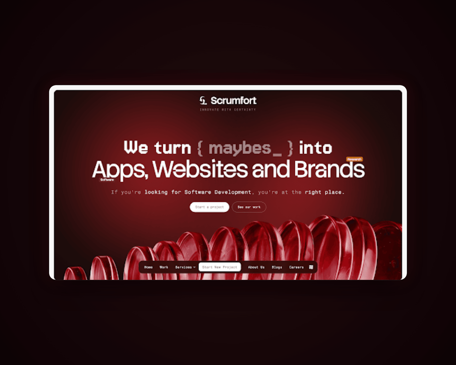 Software agency website